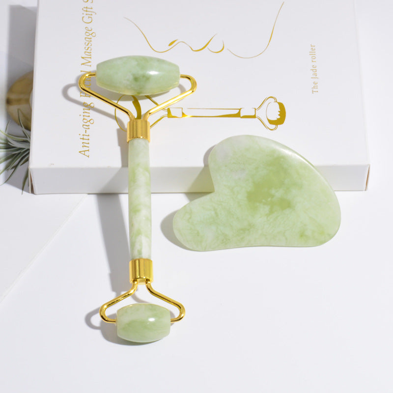 The Five-Minute Reset (Gua sha facial roller set)
